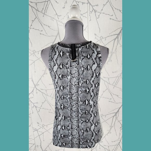 Marc Cain Abstract Floral Snakeskin Printed Tank - Picture 4 of 5
